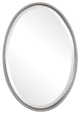 Uttermost Sherise Brushed Nickel Oval Mirror, 1102B