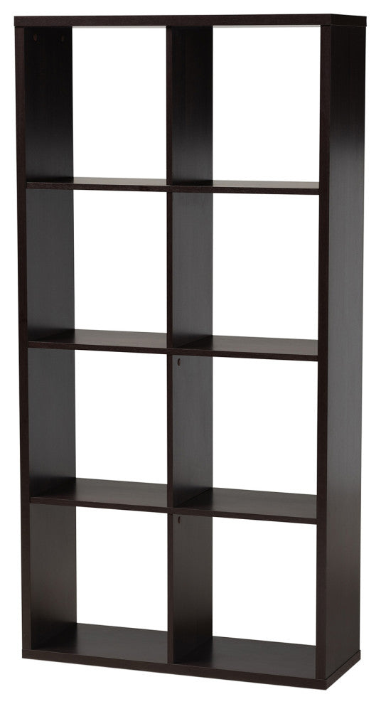 Meerash Dark Brown 8-Cube Multipurpose Storage Shelf