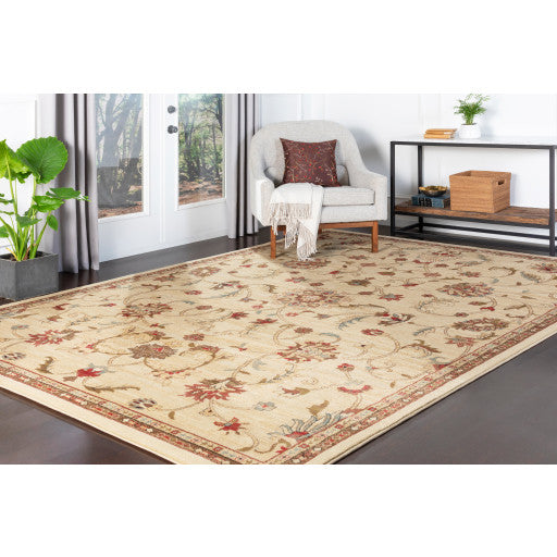 Surya Riley RLY-5026 12'x14'11" Rug, Khaki/Tan/Brown/Black/Camel/Gray/Orange