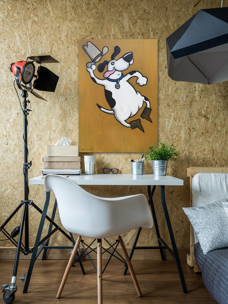 Marmont Hill, "Yappi Ki Yay" by Mike Taylor Painting on Wrapped Canvas, 40x60