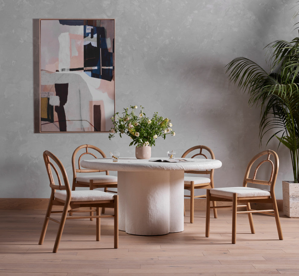 Grano Dining Table-Plaster Molded Concte
