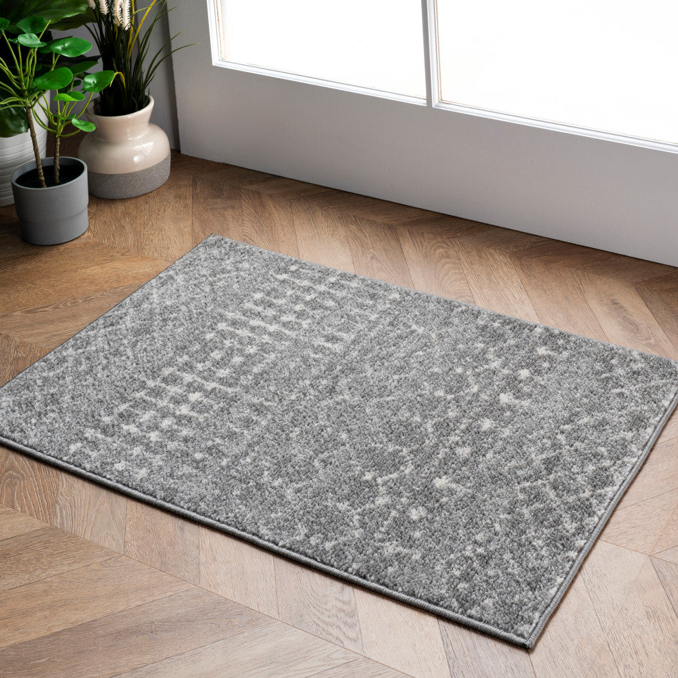 Nuloom Moroccan Blythe Contemporary Area Rug, Dark Grey 3'x5'