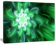 Large Green Exotic Flower Petals, Large Floral Canvas Art Print, 60x40