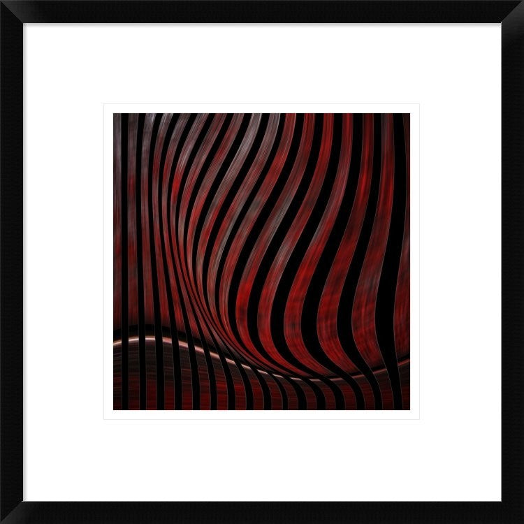 "Optic Illusion" Framed Digital Print by Gilbert Claes, 18"x18"
