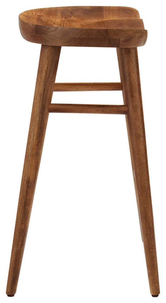 Saville Backless Wood Counter Stools - Set of 2