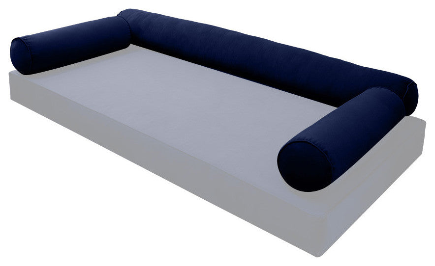 STYLE V6 TwinXL Velvet Pipe Trim Indoor Daybed Bolster Pillow |COVER ONLY| AD373