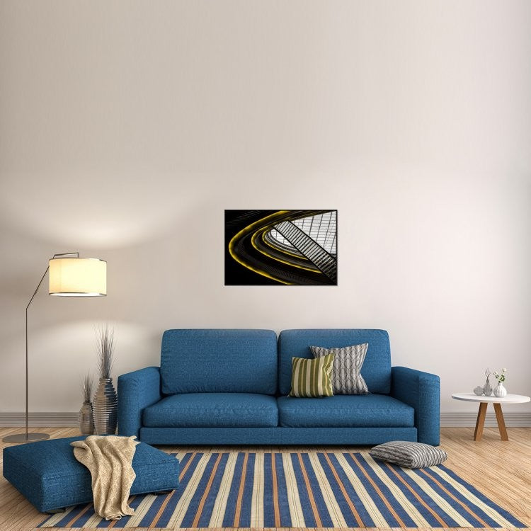 "On Higher Level" Framed Canvas Giclee by Gilbert Claes, 37x25"