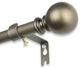 Luna Curtain Rod, Antique Gold, 18-28"