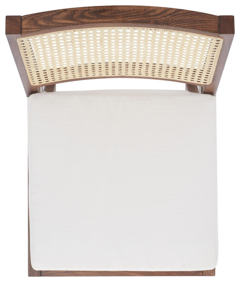 Safavieh Couture Colette Rattan Counter Stool, Walnut/Natural