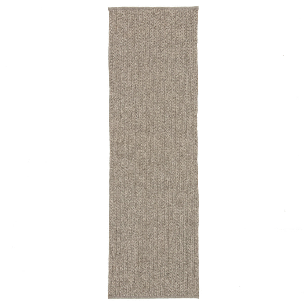 Jaipur Living Iver Indoor/Outdoor Solid Gray Area Rug, 3'x12'
