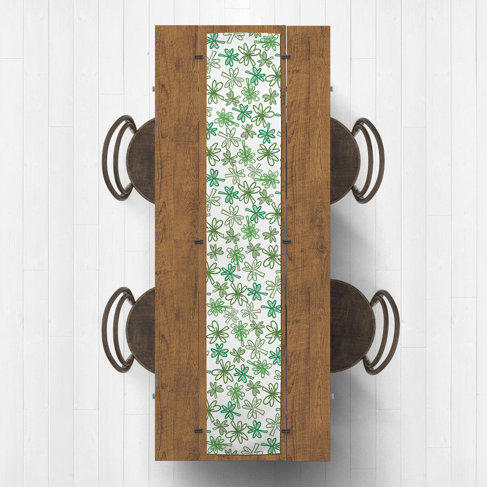 Clover Sketch 16x90 Table Runner