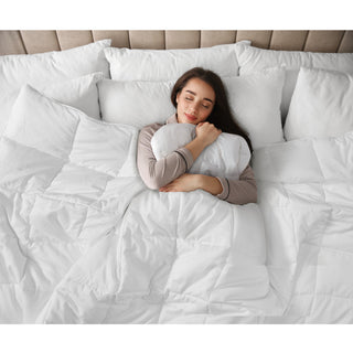 Sleep Philosophy Sateen Double Insertion Comforter, White, King