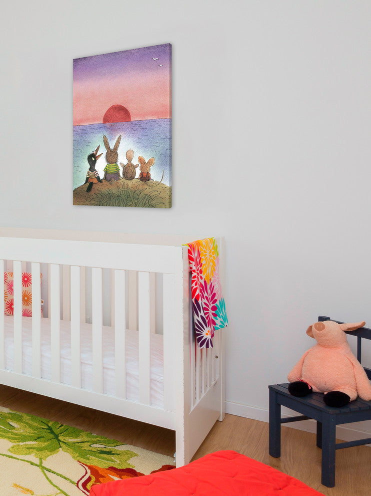 "Sunset" Painting Print on Canvas by Curtis