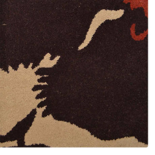 HAND TUFTED WOOL ECO-FRIENDLY AREA RUGS - Rectangle,Cream Brown,Floral