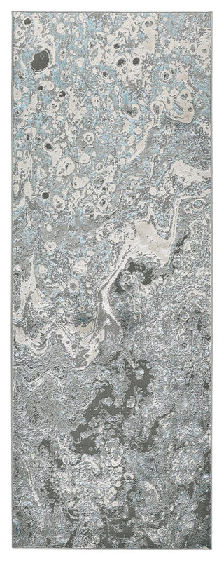 Weave & Wander Aurelian Silver/Blue 2'10"x7'10" Runner