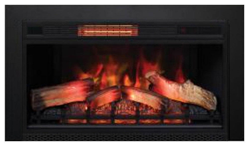 Classic Flame 33"³ 3D Electric Fireplace Insert 33II042FGL W/Black Trim, 40"� X 30"�