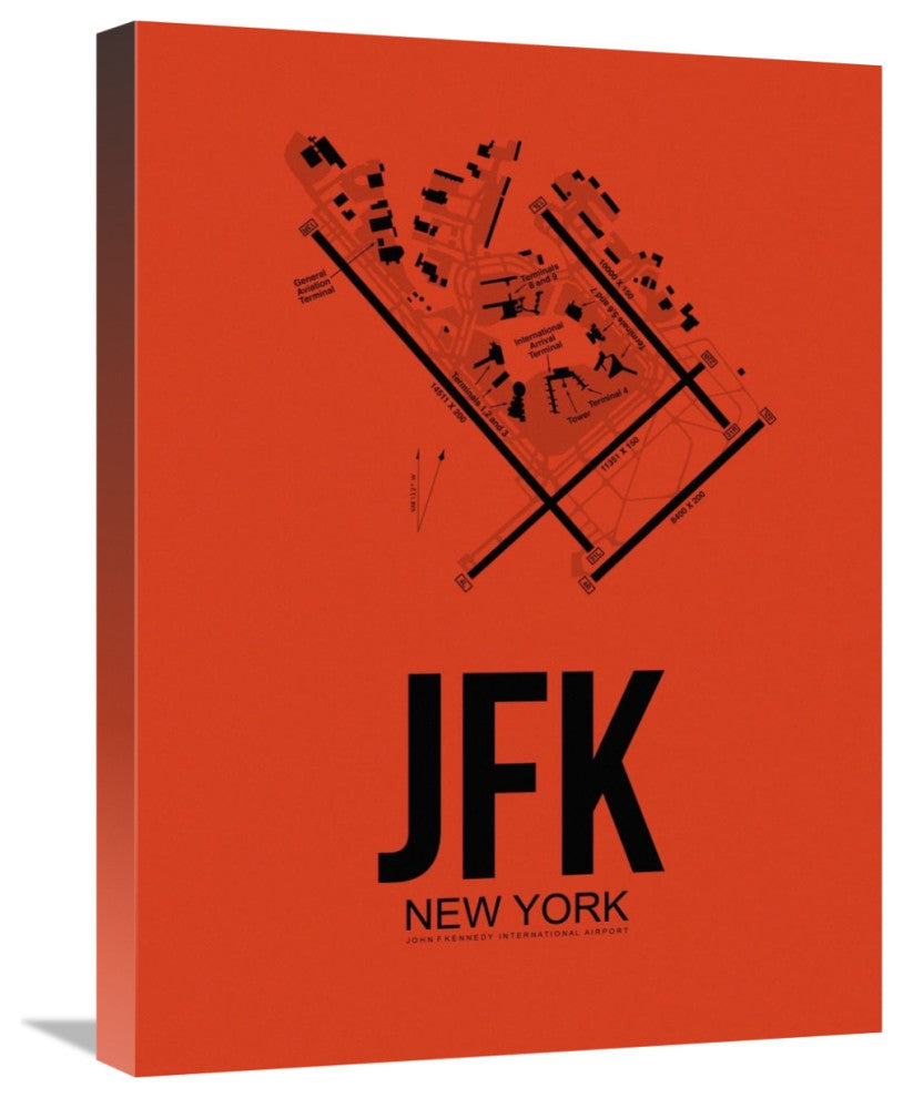 "JFK New York Airport Orange" Fine Art Print