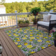 Indoor/Outdoor Kendall KE5 Ivory Machine Washable 3' x 5' Rug