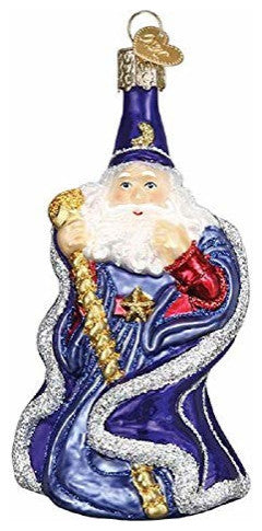 Old World Christmas Wizard Blown Glass Ornament