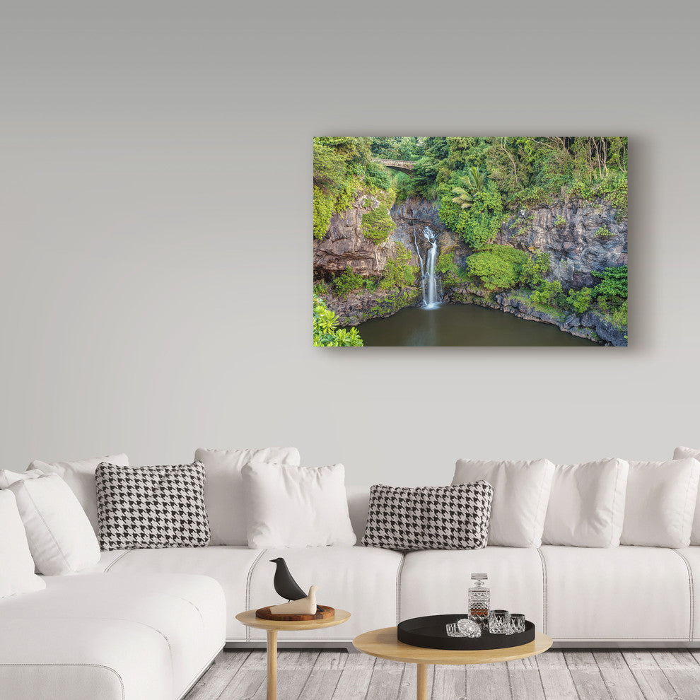 Pierre Leclerc 'Oheo Gulch Maui' Canvas Art, 24"x16"