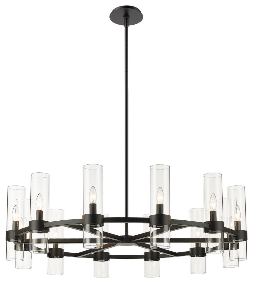 Zlite 4008-12MB 12-Light Chandelier, Clear