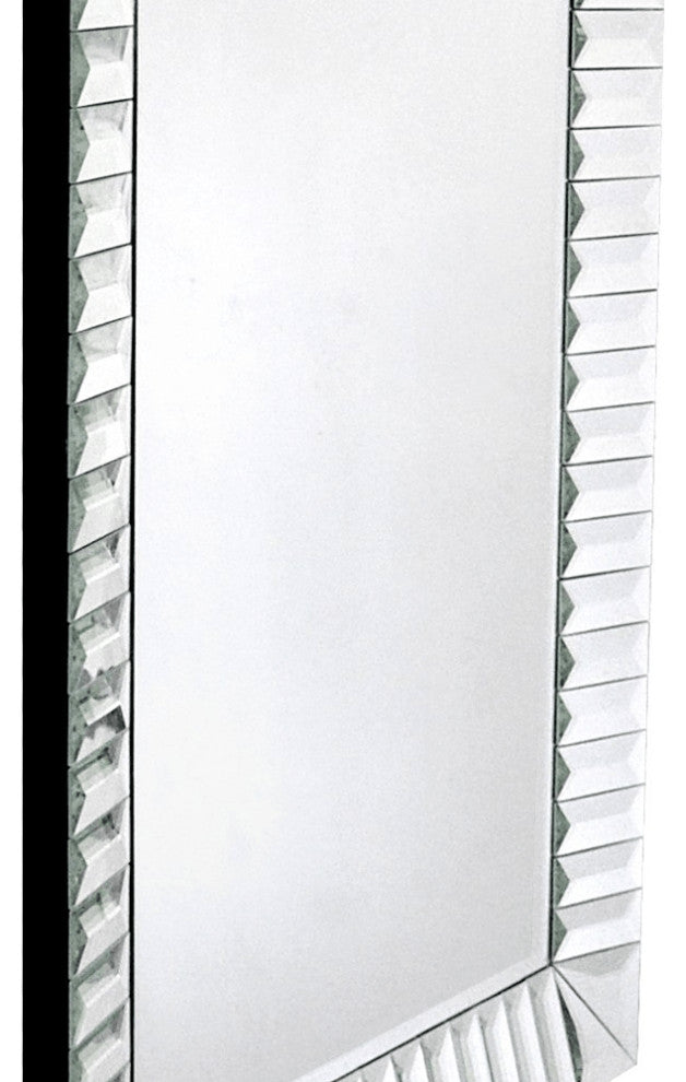 Clear Rectangle Accent Glass Mirror