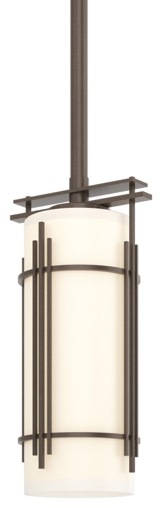 Paralline Mini Pendant, Bronze, Opal Glass