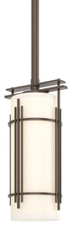 Paralline Mini Pendant, Bronze, Opal Glass