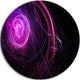 Nebula Is A Bright Star Swirl. Colored Sparks, Round Wall Art, 23"