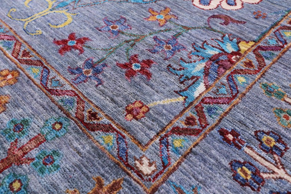 Hand Knotted Persian Tabriz Wool Rug 6' 10" X 9' 9" Q9823