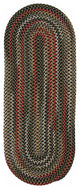 Colonial Mills Rug Wayland Runner Black Runner, Oval