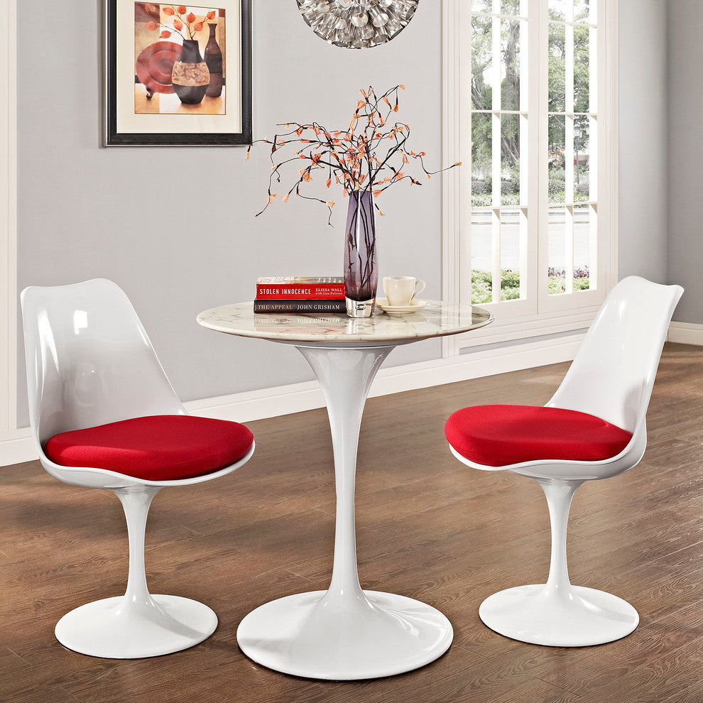 Modern Contemporary Kitchen 28" Dining Table White