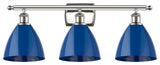 Innovations 516-3W-PN-MBD-75-BL 3 Light Bath Vanity Light, Polished Nickel