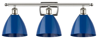 Innovations 516-3W-PN-MBD-75-BL 3 Light Bath Vanity Light, Polished Nickel