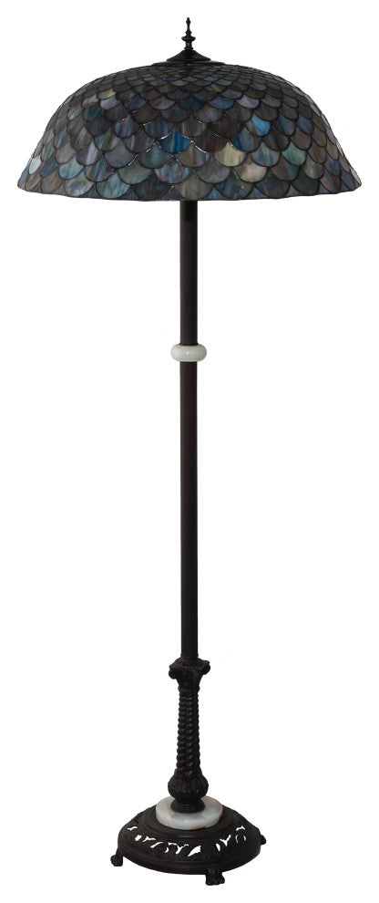 62 High Tiffany Fishscale Floor Lamp
