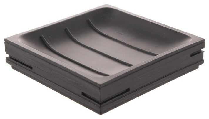Square Black Soap Holder