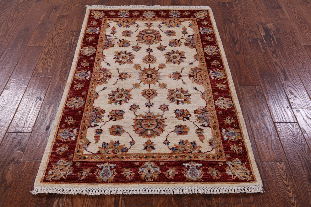 Hand Knotted Persian Tabriz Wool Rug 3' 4" X 5' 2" - Q12788