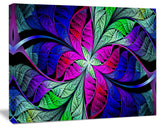 Multi Color Stained Glass Texture, Oversized Abstract Canvas Art Print, 60x40