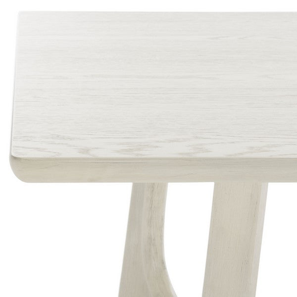 Safavieh Couture Adelee Wood Rectangle Dining Table Whitewashed