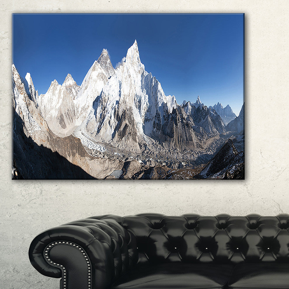 "Mount Everest Glacier Panorama" Landscape Print Wall Artwork, 40"x30"