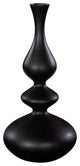 Bella Bloom Vase, Wide, Matte Black