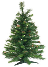 Vickerman 3' x 22" Cheyenne Pine 115T 100WmWht LED