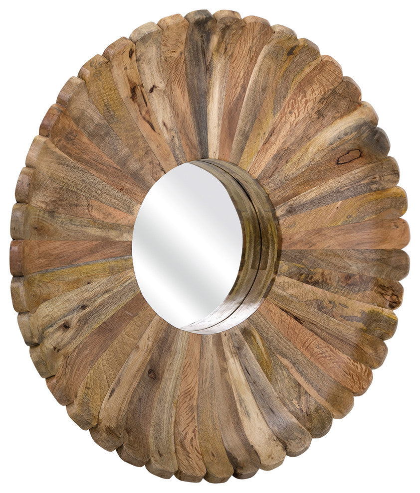 Flora Wood Mirror