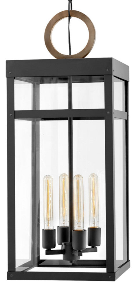 Hinkley Lighting 2808-LL Porter 4 Light 12"W Lisa McDennon Open - Black /