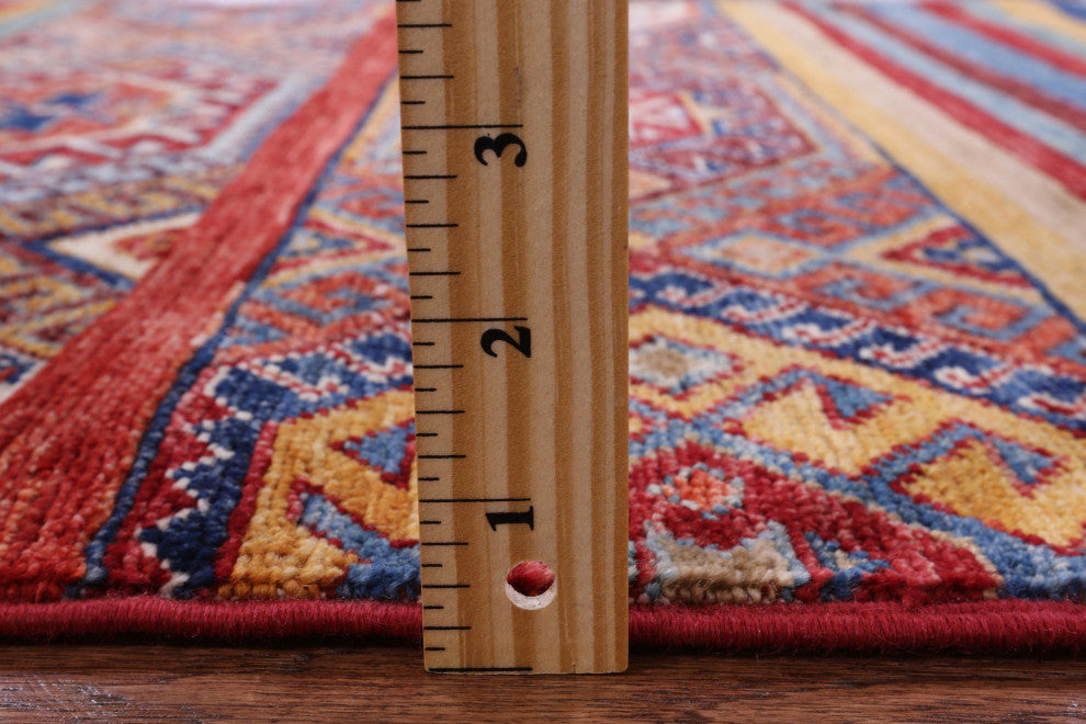 2' 8" X 4' 0" Super Kazak Khorjin Hand-Knotted Rug Q11002