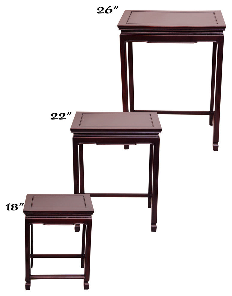 Rosewood Nesting Tables, Rosewood