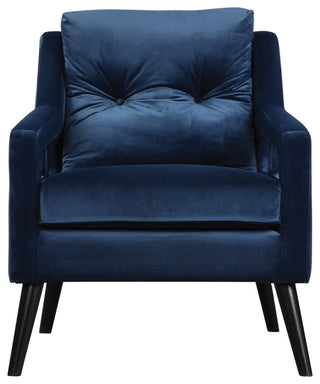 Uttermost O'Brien Blue Velvet Armchair