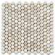 Crema Marfil Marble 3/4 inch Penny Round Mosaic Tile Polished, 1 sheet