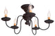 Irvin's Country Tinware Thorndale Ceiling Light in Black