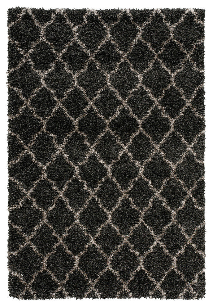 Nourison Amore Charcoal Shag Area Rug